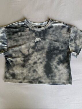 Nike Silver Velour Youth Top - Metallic Gray